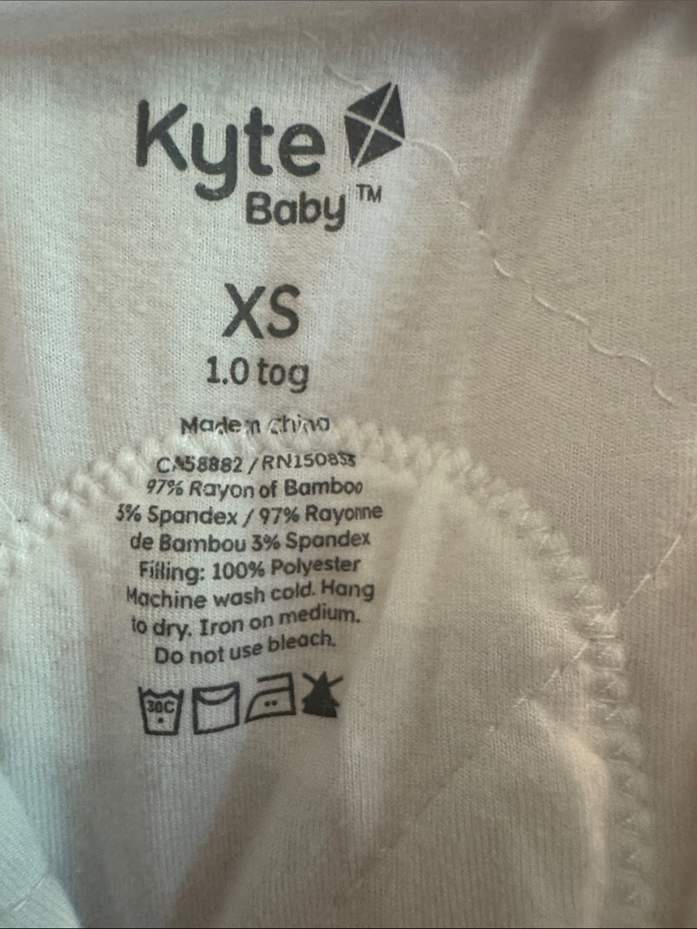 Kyte BABY Light Pink Sleep Sack Swaddle Dual Zipper & Removable Band XS 1.0 tog - Picture 2 of 8